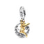 Charm Tinker Bell Nachthimmel Silber 14k Vergoldet