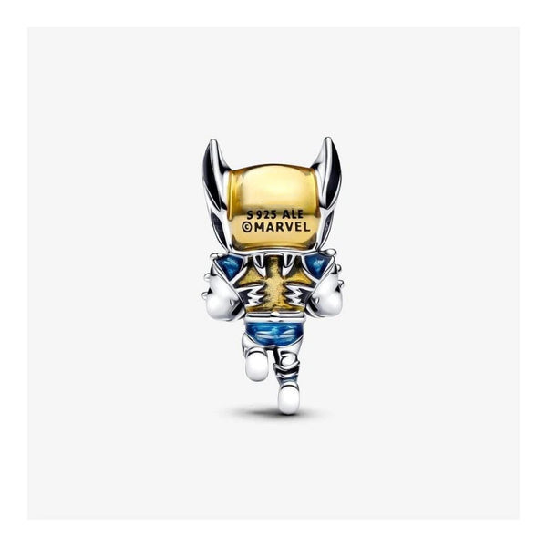 Charm Wolverine Emaille Sterling-Silber