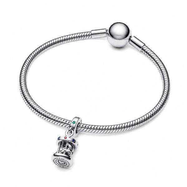 Charm-Anhänger Drehendes Karussell Sterling-Silber