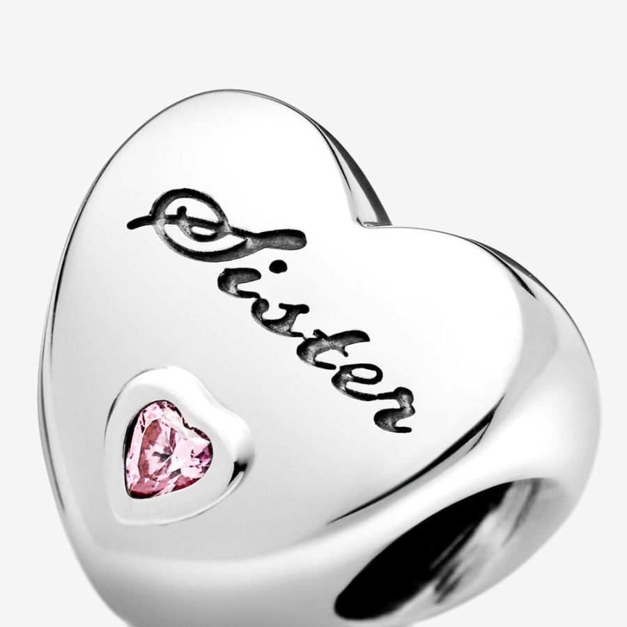 Charm Sister Schwesternliebe Sterling-Silber