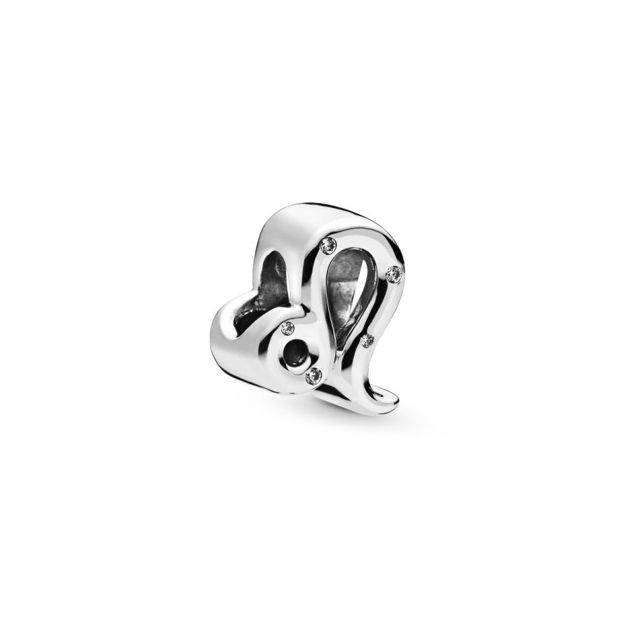Charm Funkelnder Loewe Sterling-Silber