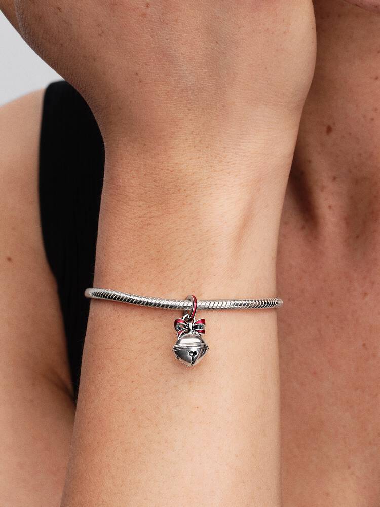 Weihnachtsglocke Charm-Anhänger Sterling-Silber