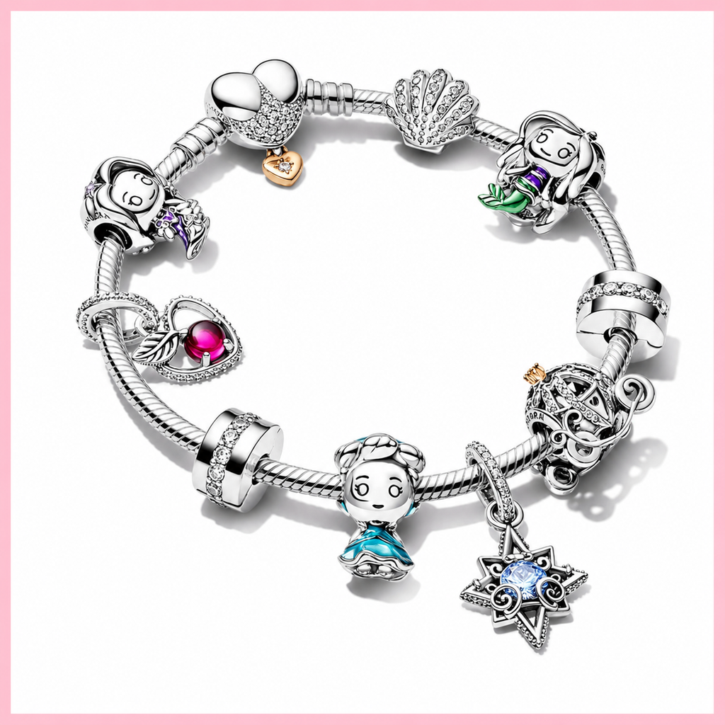 Charm Die Kleine Meerjungfrau Ariel Sterling-Silber