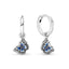 Ohrringe Blauer Schmetterling Sterling-Silber