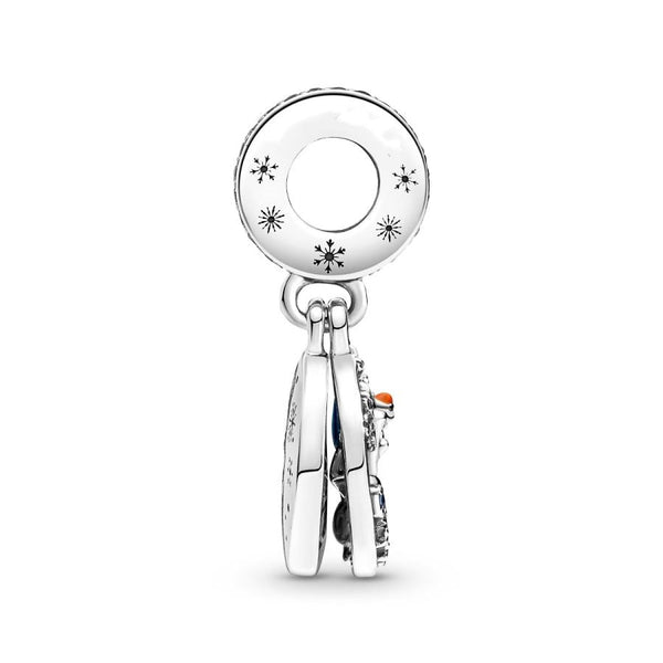 Charm-Anhänger Frozen Schneemann Olaf Doppelter Silber