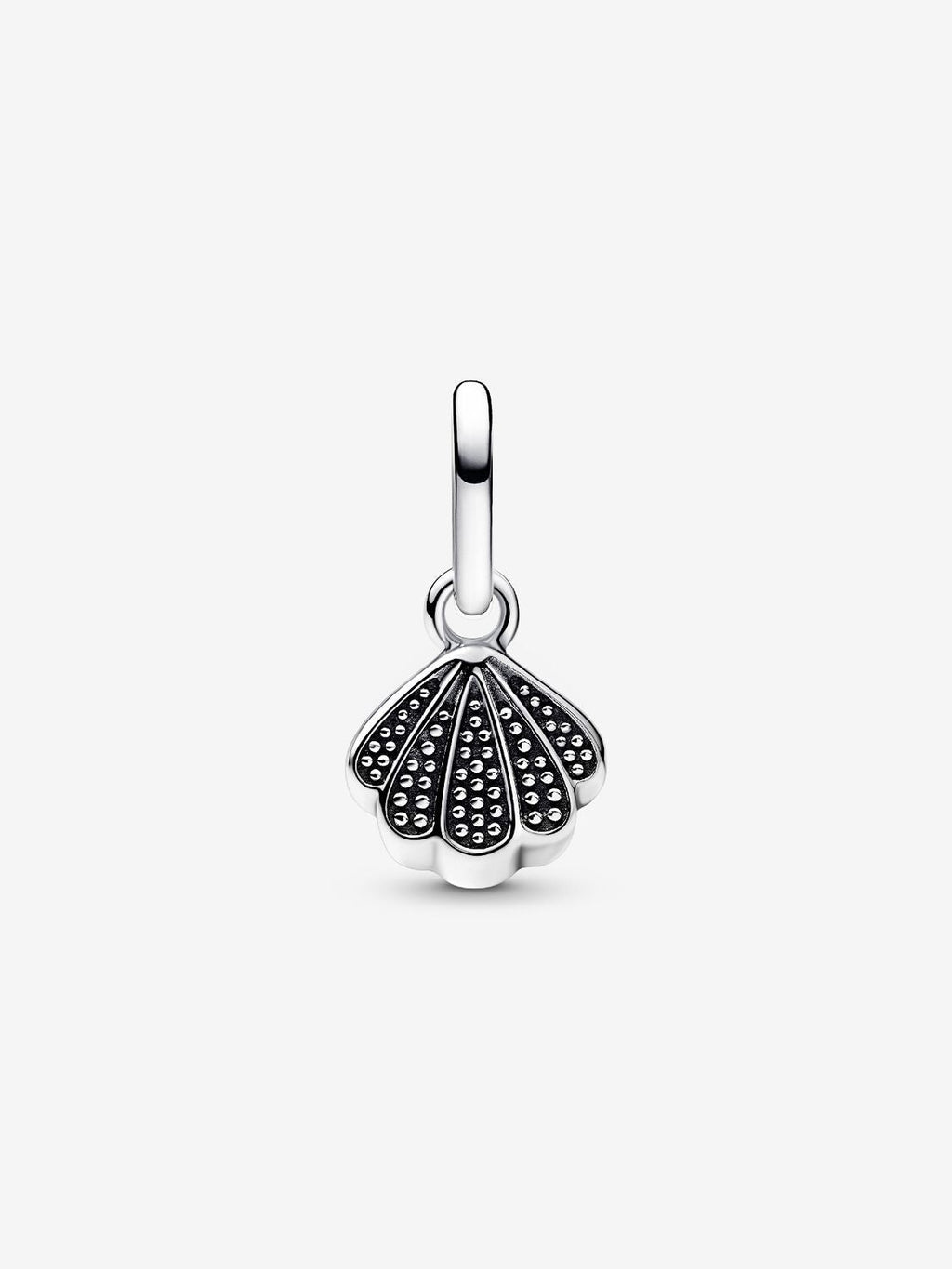 Funkelnde Muschel Mini-Charm-Anhänger Sterling-Silber