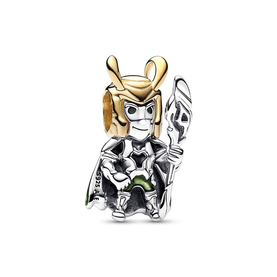 Charm Loki Grün Sterling-Silber Vergoldet Hauptbild