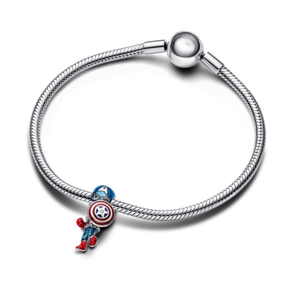 Charm The Avengers Captain America Silber