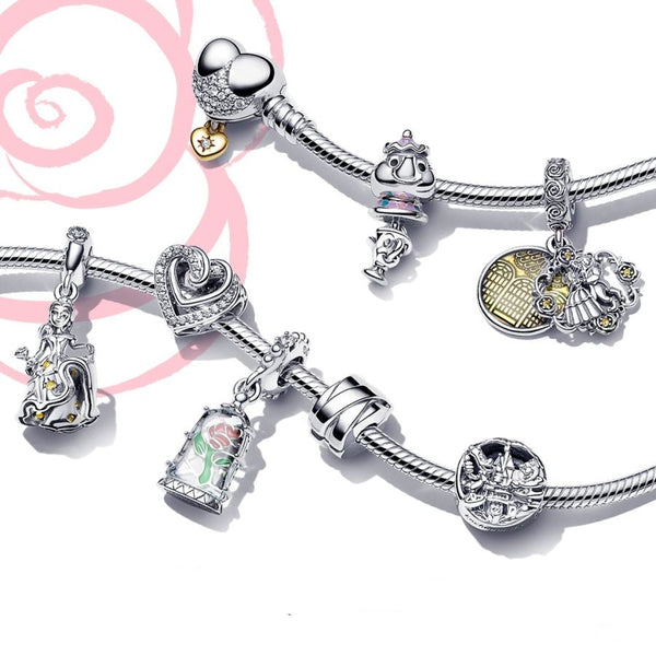 Charm Micky Maus Kürbis Sterling-Silber