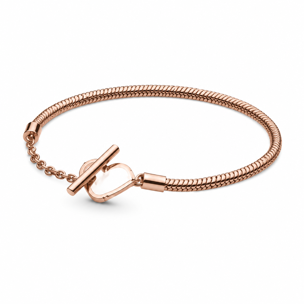 Armband Moments Herz T-Verschluss 14k Rosé Vergoldet Hauptbild