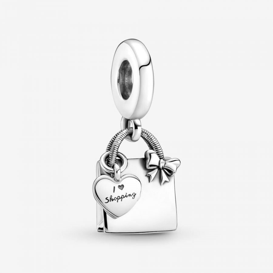 Charm-Anhänger Einkaufstasche Sterling-Silber Hauptbild