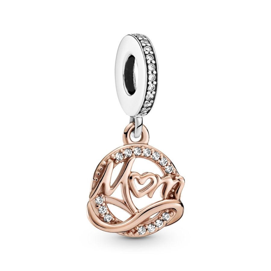 Rose  Charm-Anhänger Mum Zweifarbig Sterling-Silber Hauptbild
