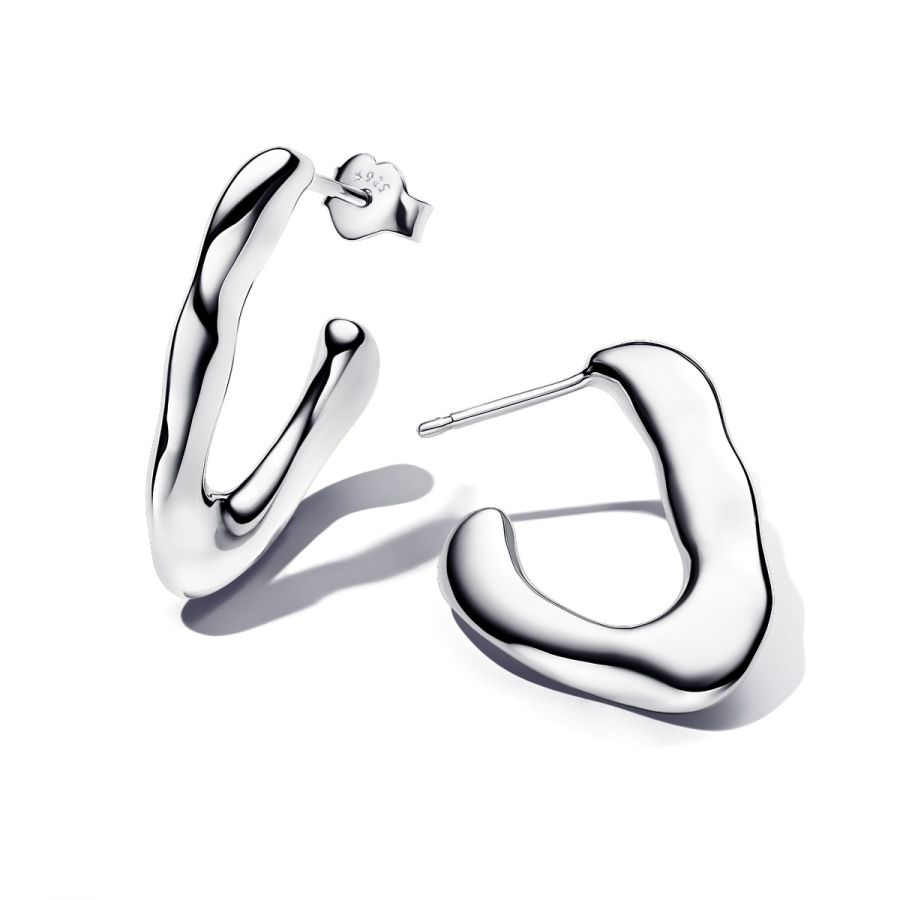 Essence Ohrringe Offene V-Form Silber