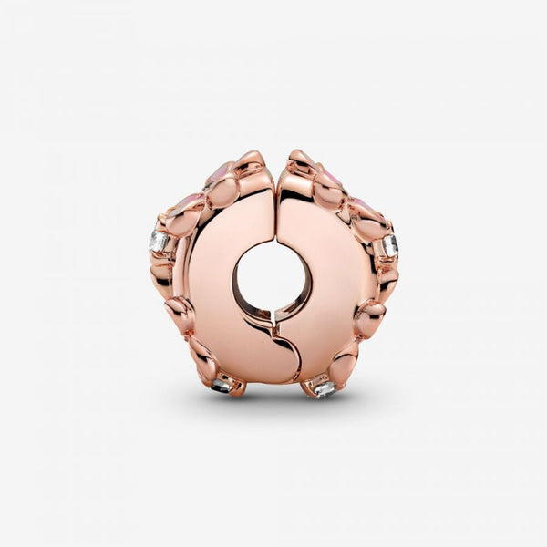 Rose  Charm Zwischenelement Rosa Gänseblümchen
