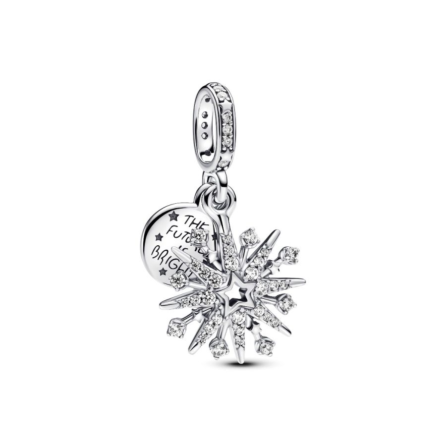 Charm-Anhänger Funkelndes Feuerwerk Sterling-Silber Hauptbild