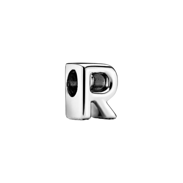 Charm Buchstabe Letter R Silber