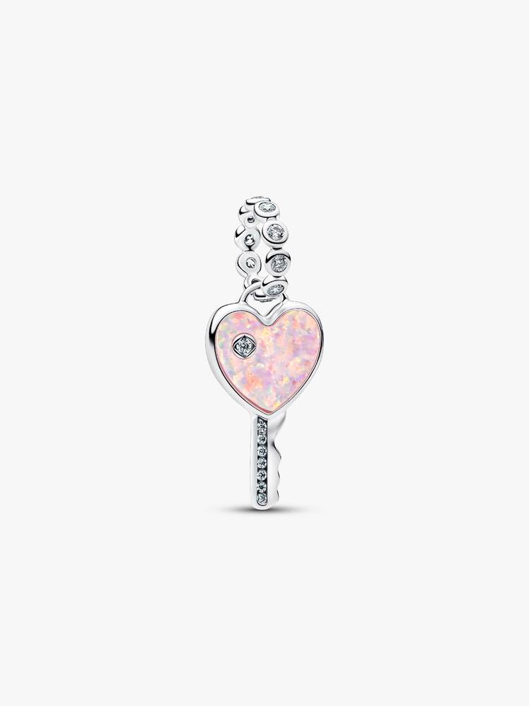 Schillernder Roter Schlüssel Charm-Anhänger Sterling-Silber