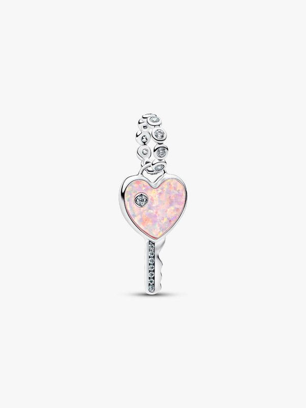 Schillernder Roter Schlüssel Charm-Anhänger Sterling-Silber