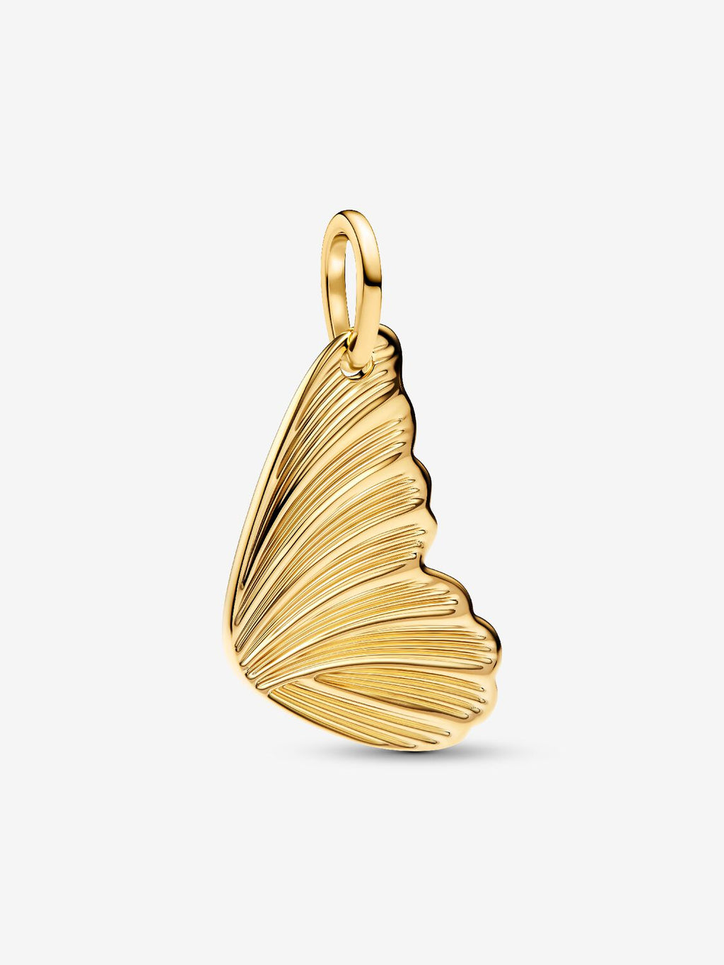 Gravierbarer Schmetterlingsflügel Anhänger 14 Karat Vergoldung