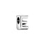 Charm Buchstabe Letter E Silber