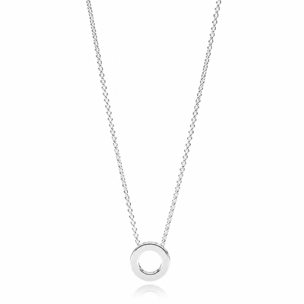 397436CZ Kette Anhänger Hearts Of Silber 45 cm