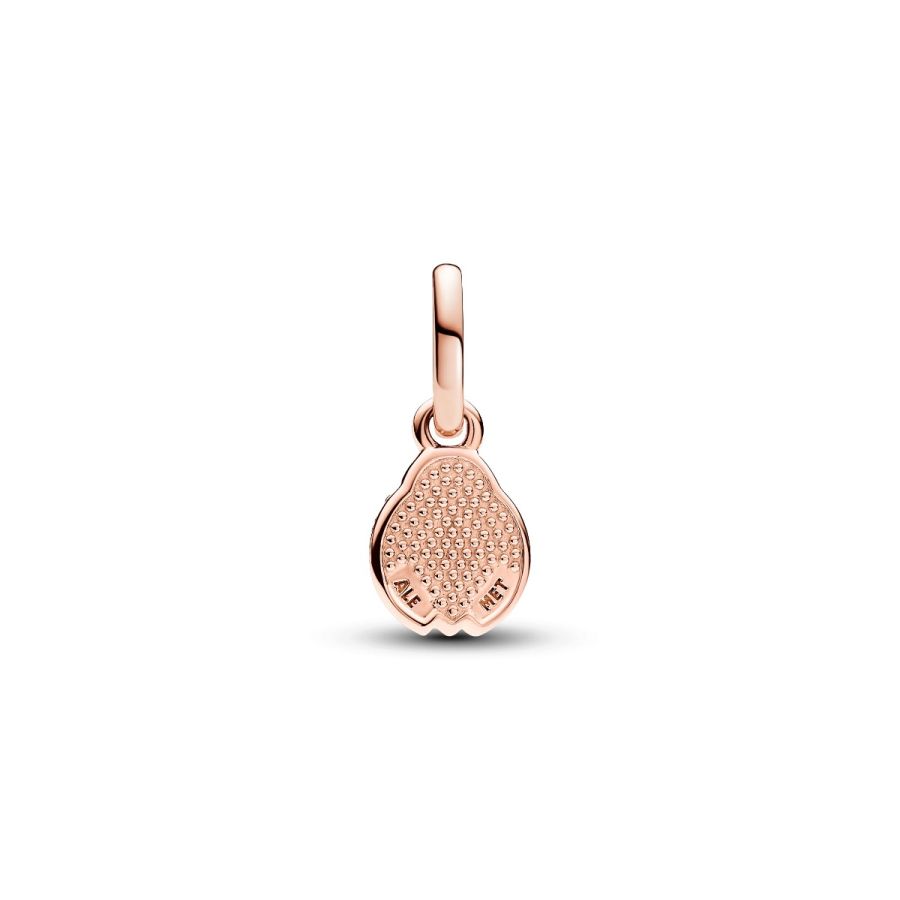 Mini-Charm-Anhänger Glücks-Marienkäfer Rosévergoldet