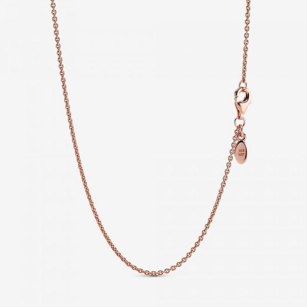 Halskette Klassische Ankerkette 14k Rosé Vergoldet