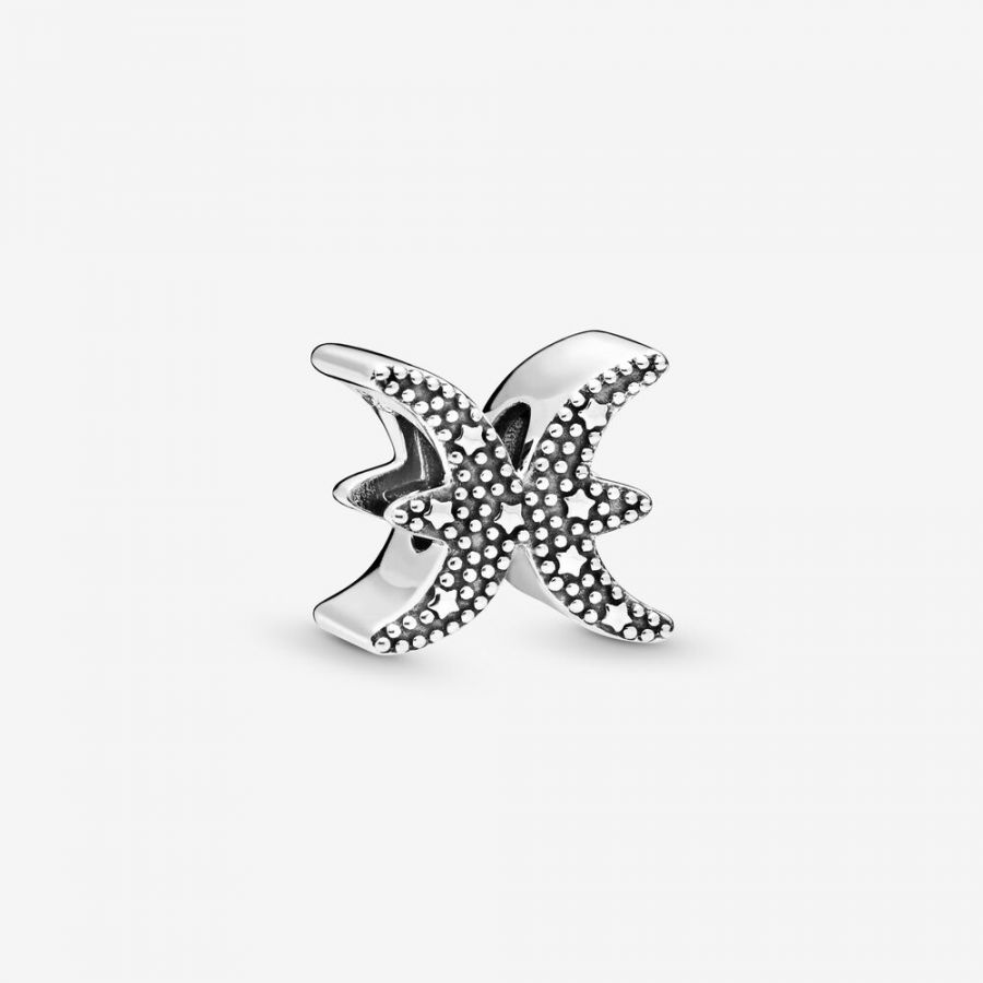Charms Funkelnde Fische Sterling-Silber Zweitbild