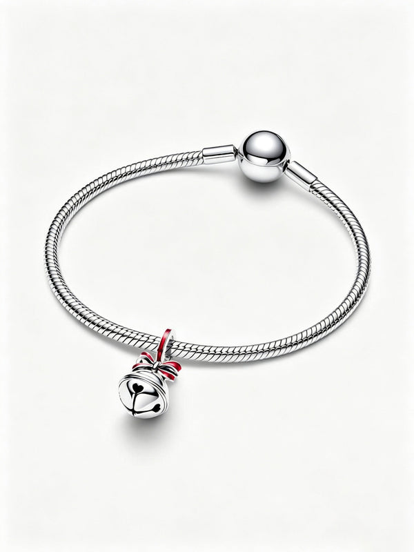 Weihnachtsglocke Charm-Anhänger Sterling-Silber