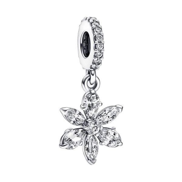 Charm-Anhänger Herbarium Cluster Zirkon Sterling-Silber