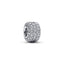 Charm Funkelndes Dreireihiges Pavé Zirkonia Silber
