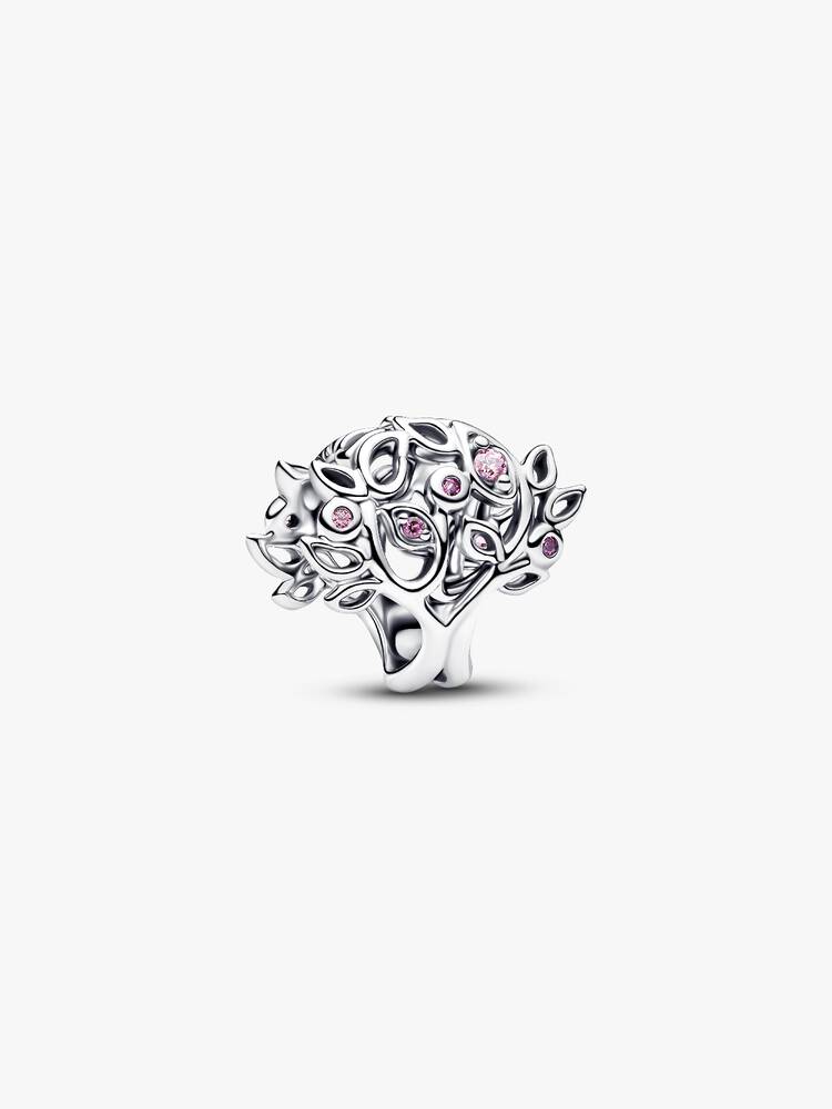 Familienstammbaum Offen gearbeitetes Charm Sterling-Silber