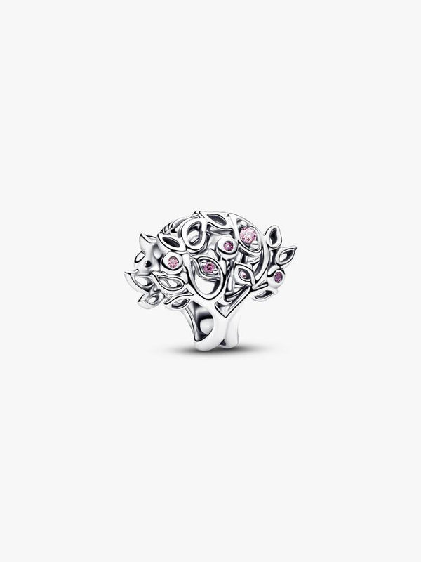 Familienstammbaum Offen gearbeitetes Charm Sterling-Silber