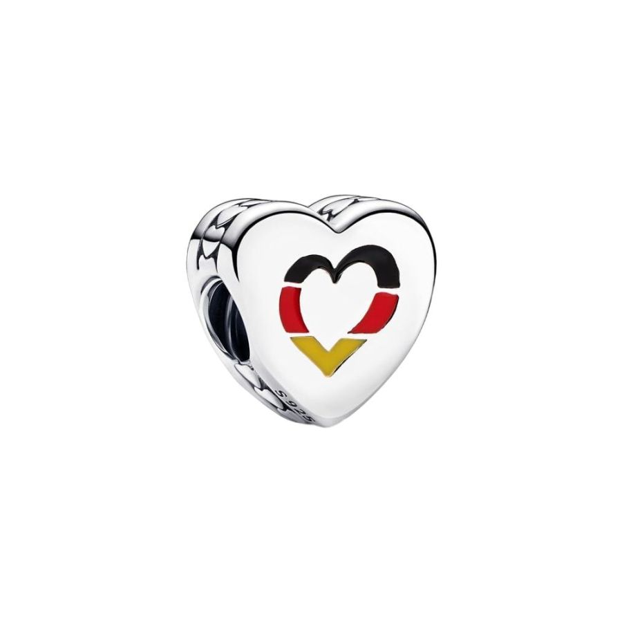 Charm Deutsche Flagge Sterling-Silber Hauptbild