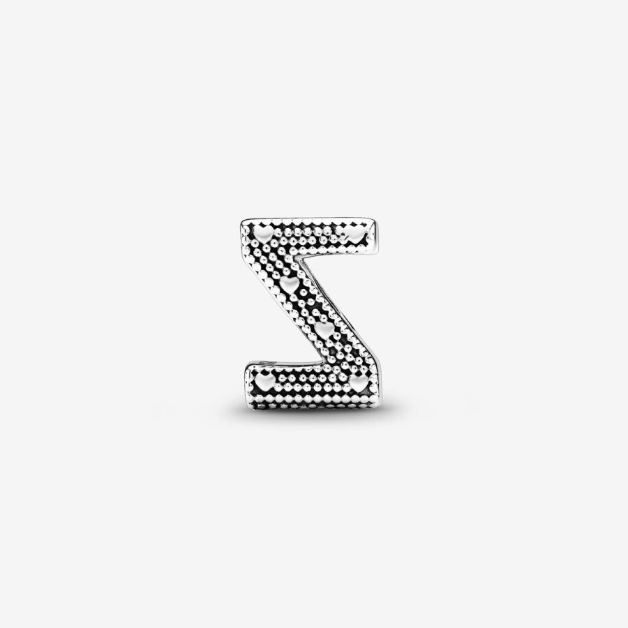 Charm Buchstabe Letter Z Silber