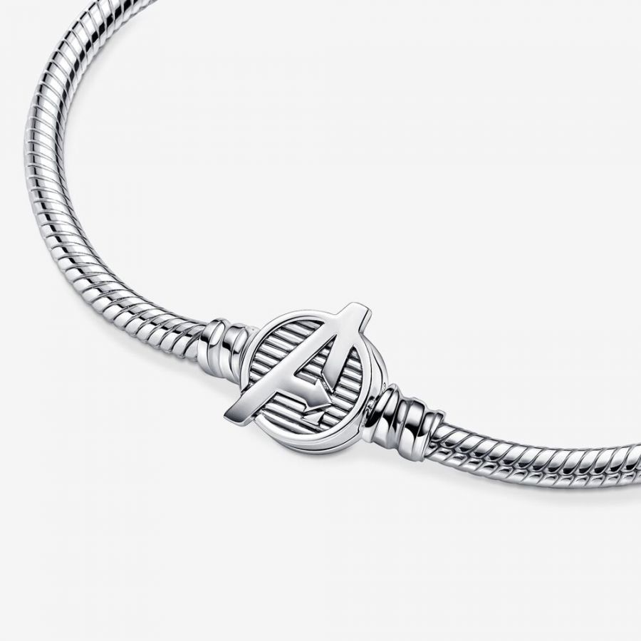 Gliederarmband The Avengers Logo-Verschluss Silber Zweitbild