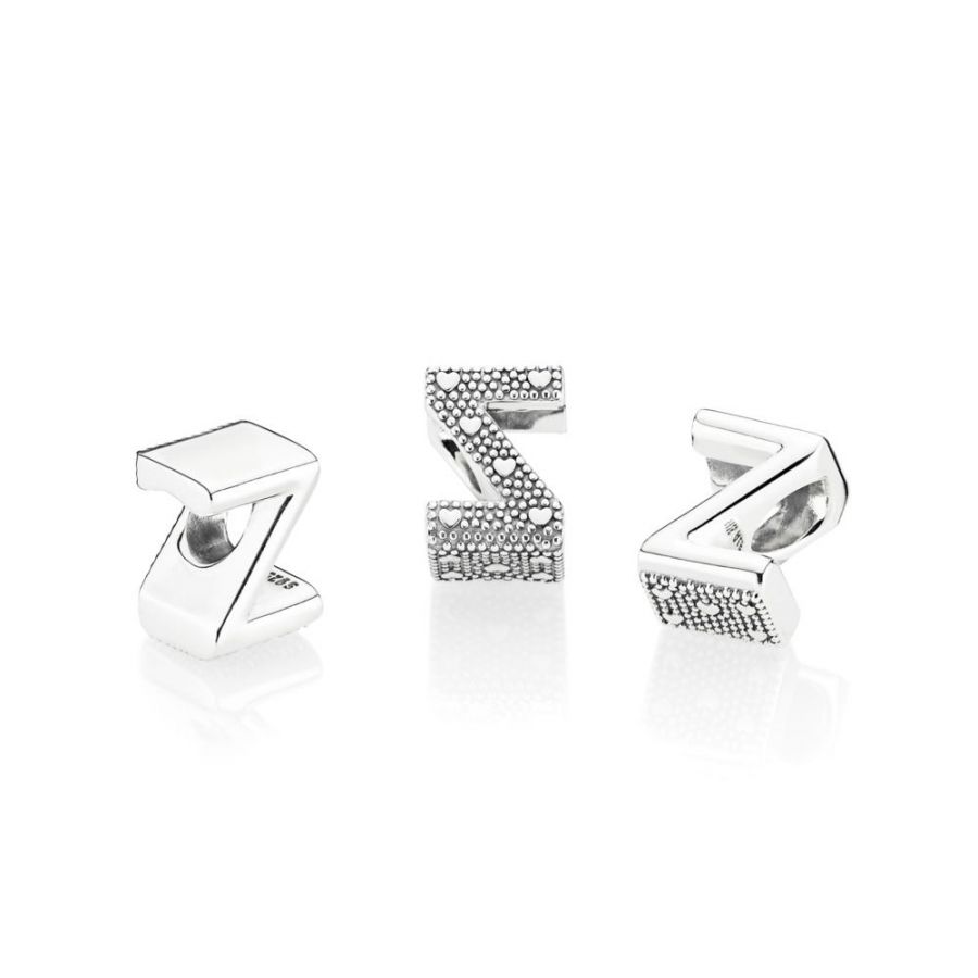 Charm Buchstabe Letter Z Silber Zweitbild