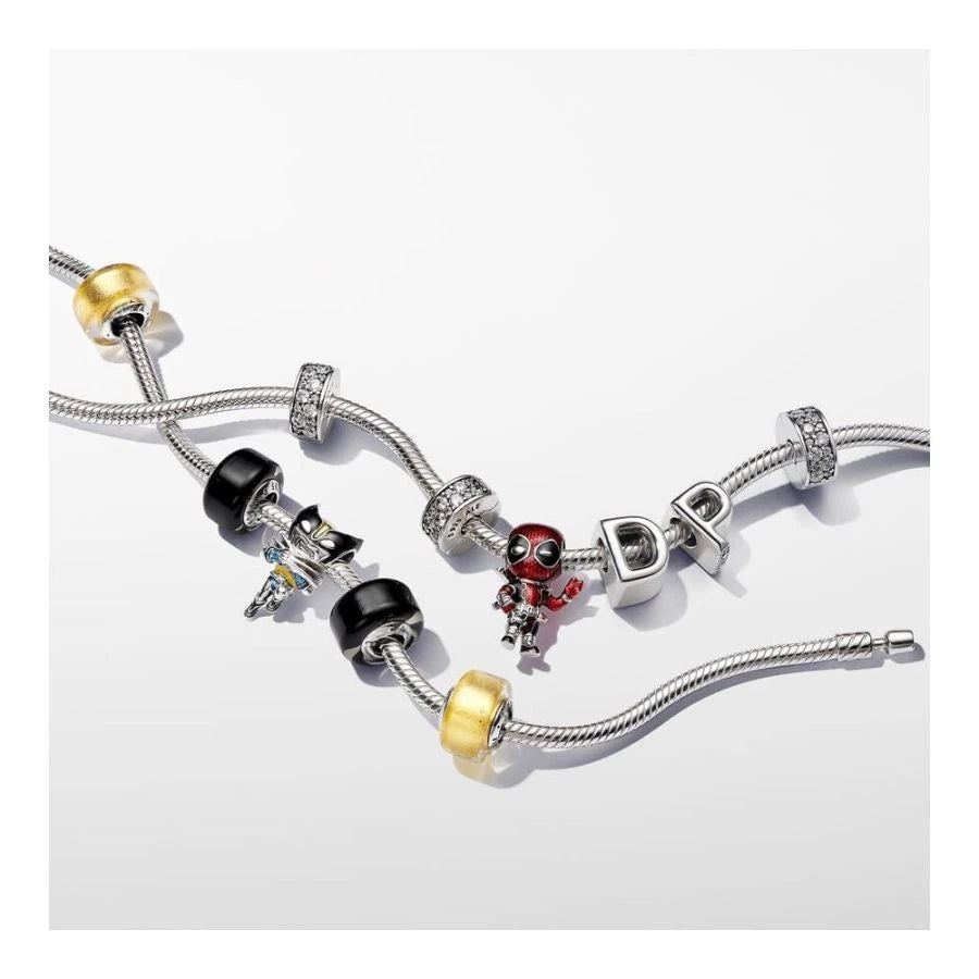 Charm Wolverine Emaille Sterling-Silber