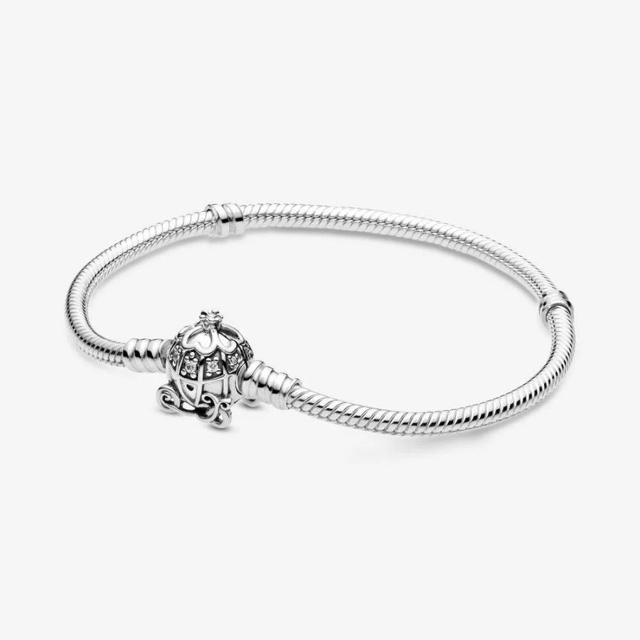 Armband Cinderella Kürbiskutschen-Verschluss Silber Hauptbild