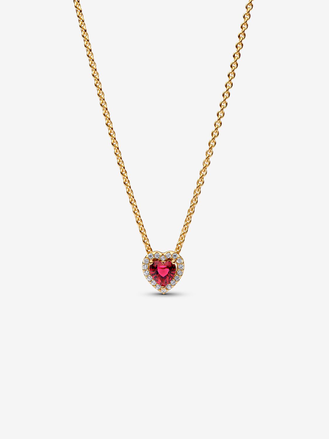 Elevated Heart Necklace 14 Karat Vergoldung Hauptbild