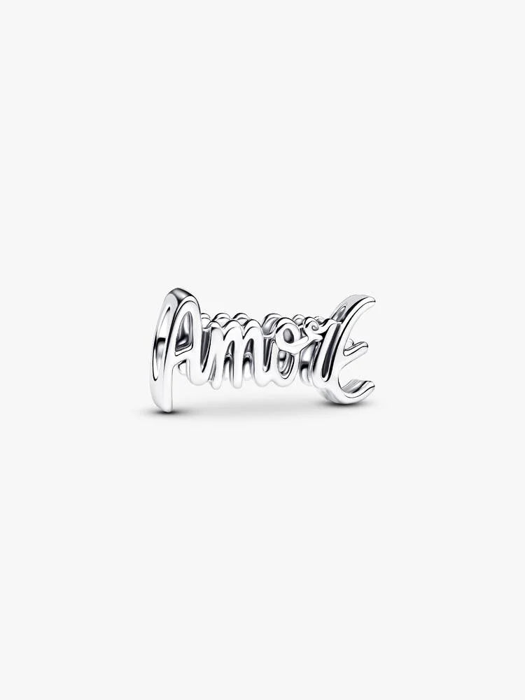 Amore Schrift Charm Sterling-Silber