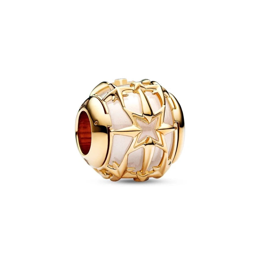 Charm Planet Venus Open Work Zirkonia Vergoldet