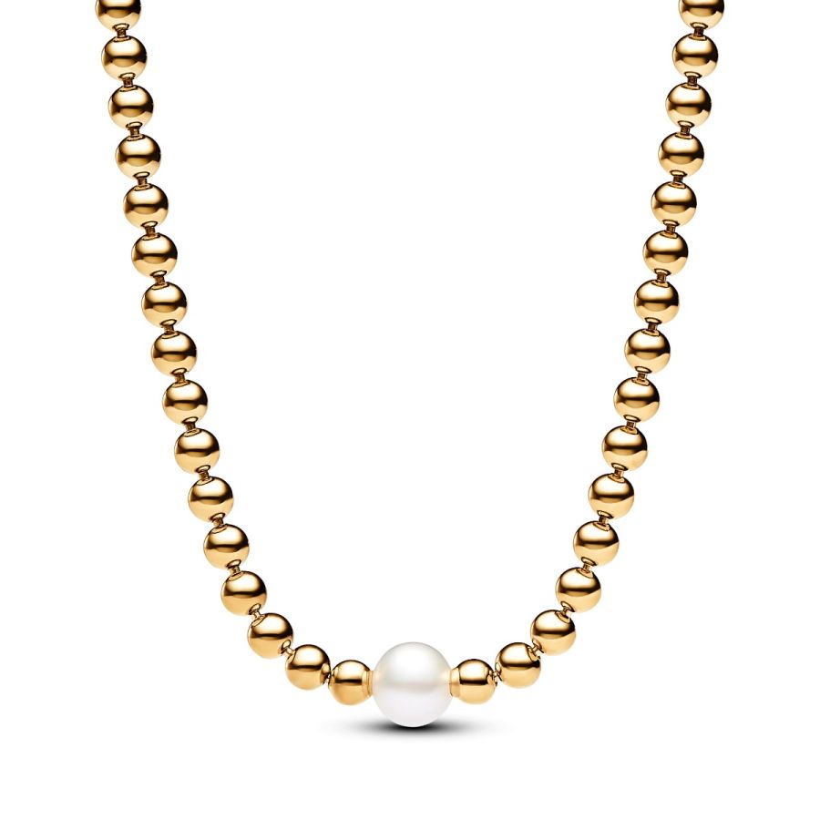 363176C01 Kette Collier Süßwasserzuchtperle Vergoldet Hauptbild