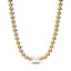 363176C01 Kette Collier Süßwasserzuchtperle Vergoldet