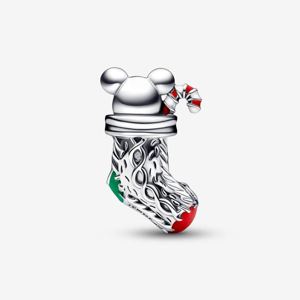 Charm Festliches Maus Weihnachtsstrumpf Silber