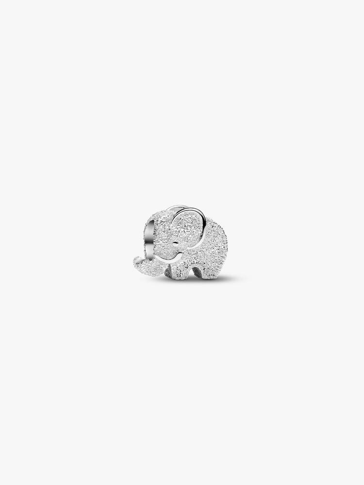 Strukturierter Elefant Mini-Charm Sterling-Silber Hauptbild