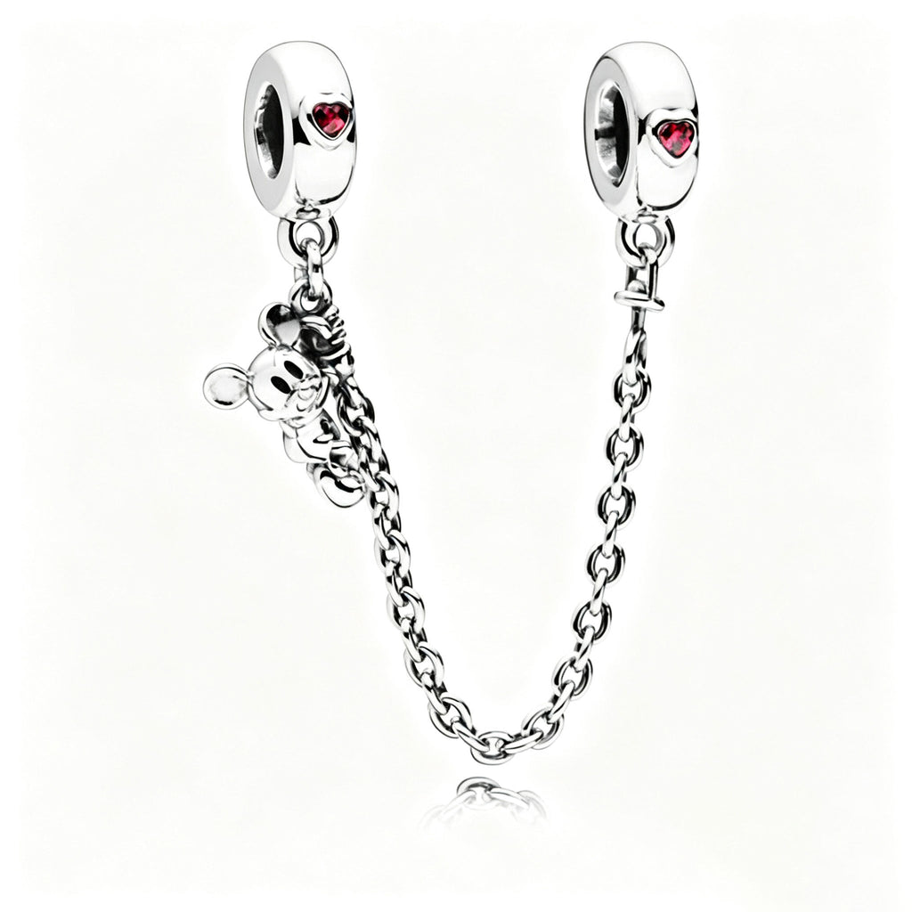 797173CZR Komfortkette Climbing Mickey Silber 5 cm