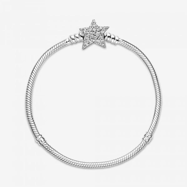 Armband Moments Asymmetrischer Stern-Verschluss Silber