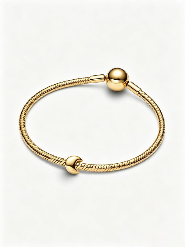 Mond Mini-Charm 14 Karat Vergoldung
