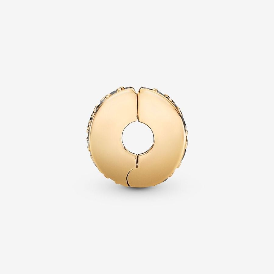Clip-Charm Pavé Zirkonia 14k Vergoldet Zweitbild